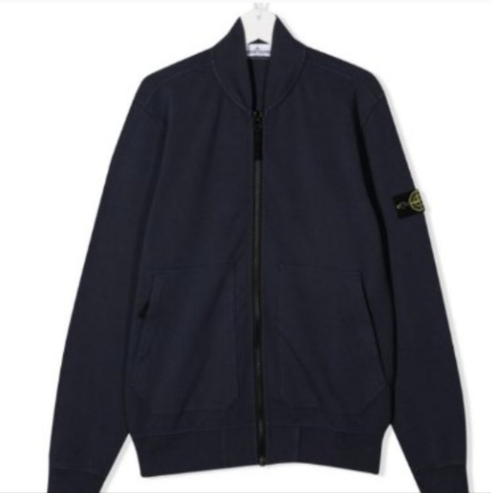 Stone Island Junior (14 yrs) logo patch bomberjacket EUC